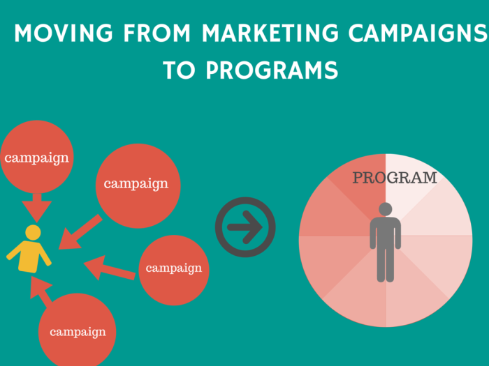 content campaigns vs programs
